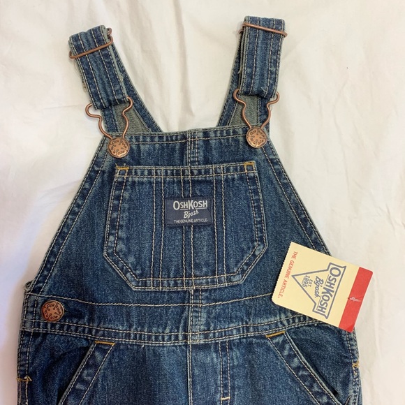 NWT Baby 9M OshKosh Denim Bibbed Overalls - Picture 7 of 7